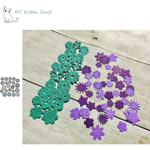 MT Craft Sporadic Mini Flowers Metal Cutting Dies Stencils Scrapbooking Photo Album Decorative Embossing Paper Card Crafts Die