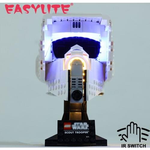 Led Light Set for 75305 Star Scout Trooper helmet Series blocks Decoration Toys blocks Only Bricks Lighting Kit No Model