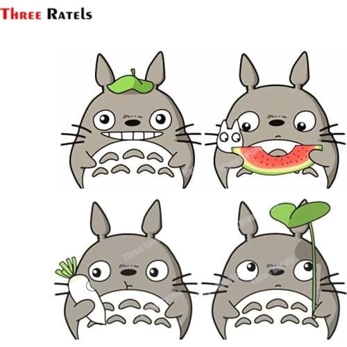 Three Ratels B654 My Neighbor Totoro Hayao Miyazaki Spirited Away Sticker Decal Car Laptop Cute