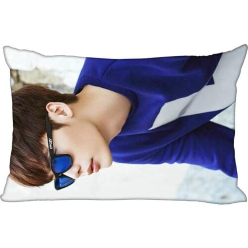 New arrival KPOP star custom Lee Jong Suk printed satin pillowcase custom logo two sides more size 35x45cm,40x60cm,50x75cm