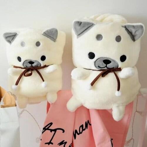 1 Set Baby Blankets Infants Bedding Cute Cartoon Animal Coral Fleece Swaddling Newborn Child Soft Breathable Wrapped Carpets