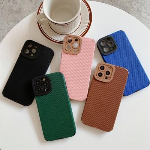 Cow Zebra Pattern PU Leather Texture Blue Phone Case for iPhone SE 2020 7 8 Plus X XR XS 11 12 Pro Max Soft Silicone Cover Coque