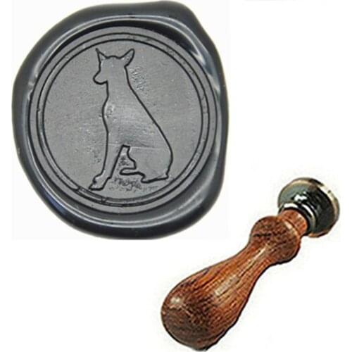 Personalized Name Customized Wax Seal Stamp, Personalized Wedding Invitation, Doberman Wax Seal Stamp