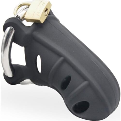 Silicone adjustable Male chastity Cock cage cb6000 penis restraint chastity Belt metal cock ring Drop shipping