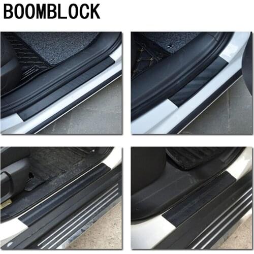 Car Styling Carbon Fiber Scratch-proof Strip Stickers for Hyundai Solaris I30 creta Suzuki Swift SX4 Lada Vesta Granta Kalina