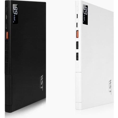 Ultra Thin Power Bank 30000mAh Portable PD QC 3.0 Fast Charging Poverbank for iPhone 12 Xiaomi Huawei External Battery Powerbank