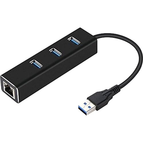 USB Gigabit Ethernet Adapter 3 Ports USB 3.0 HUB USB to Rj45 Lan Network Card for Macbook Mac Desktop