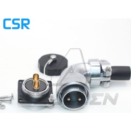 WEIPU WS28 series Right angle Waterproof Connector 2 pin Plug and Socket, 50A Industrial power cord connector IP67