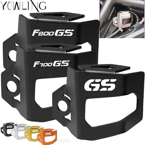 Motorcycle Metal Black Rear Brake Fluid Reservoir Protector Cover Guard for BMW F800GS F700GS 2013 2014 2015 2016 2017 2018