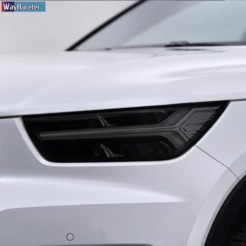 Car Headlight Protective Film Restoration Transparent Black TPU Sticker For Volvo XC90 XC60 XC40 V60 V90 S60 S90 Accessories