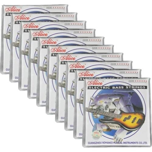 10Sets Alice Electric Bass Strings Nickel Alloy Wound GDAEB 5 Strings Set A606(5)M