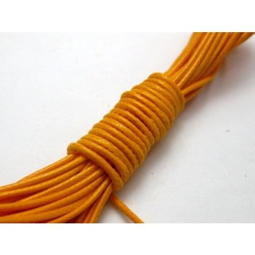 100 Yards Orange Korean Waxed Cord String Thread 1mm for Bracelet Necklace