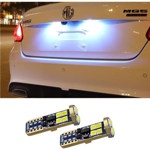 2pcs Led Energy Saving High Brightness License Plate Lights Accessories For MG ZS EV HS MG6 MG5 EZS 2017 2018 2019 2020 2021