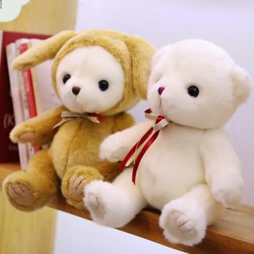 33cm Cartoon Cute Teddy Bear Plush Toys High Quality Room Decor Soft Lovely Animals Doll Stuffed Baby Pillow for Kids Girls Gift