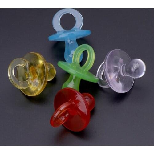 4pcs Parrot Toys Acrylic Nipple Bite Chew Colorful Birds Supplies DIY Accessory