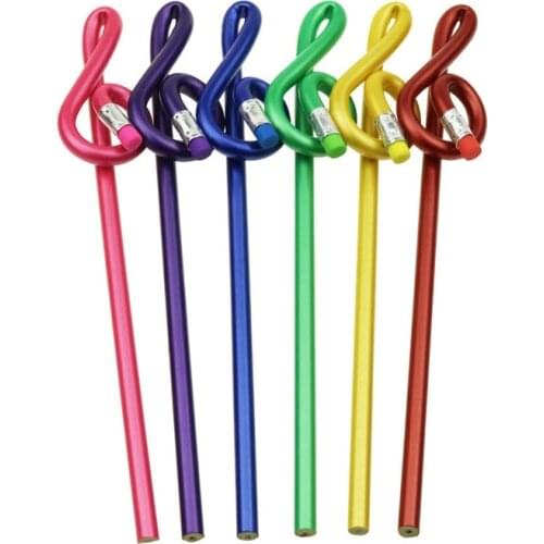 40 pcs Musical Note Pencil 2B Standard Round Pencil Stationery music Notes School Student Gift Prize Pencil Promotion Pencil