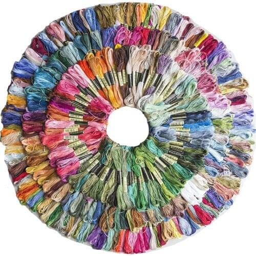 50 pcs Anchor Similar DMC embroidery floss Cross Stitch Cotton Embroidery Thread Floss Sewing Skeins Craft