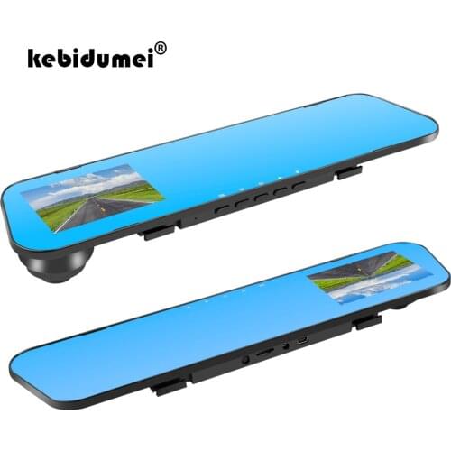 Kebidumei Car DVR Camera HD 1080P Single Record 4" Digital Video Mirror Recorder 120 Degree Wide Angle Car Dash Cam Registrar