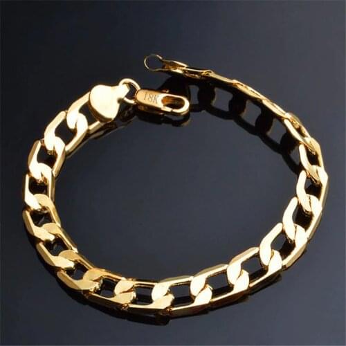 Wholesale 4/6/8/10/12MM Fashion Dubai Bangle Jewelry Gold Color Ethiopian Bracelet for Women Africa Arab Items18 K