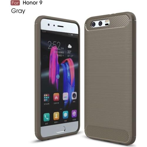 Huawei Honor 9 8 Case Silicon Case for Huawei Honor 9 8 Cover Soft Carbon Fiber Brushed Mobile Phone Fundas Coque Etui Accessory