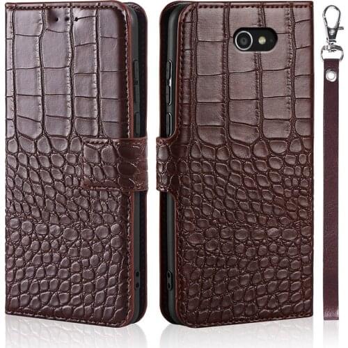 Crocodile texture Leather Wallet Flip Case for Sony Xperia M2 D2303 case Phone cover for Sony Xperia M2 case with Card Holder