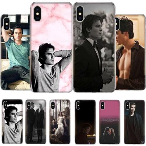 The Vampire Diaries Damon Salvatore Phone Case For iPhone 11 12 6 6s 7 8 Plus X XS XR Pro Max MINI 5 5s SE Cover Coque soft Sili