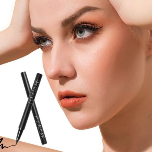 Black Eyeliner Quick-Drying Waterproof Professional Liquid Eye Pad Pen 24-Hour Long-Lasting Waterproof Eyeliner Woman Eye Makeup
