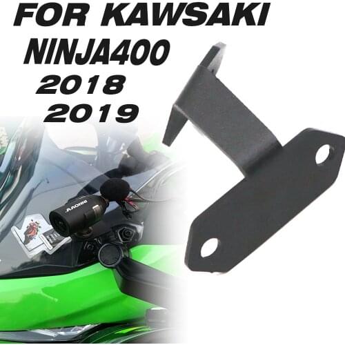 For KAWASAKI NINJA400 NINJA 400 Steel Left DVR Bracket Riding Navigation Automobile Date Recorder Bracket