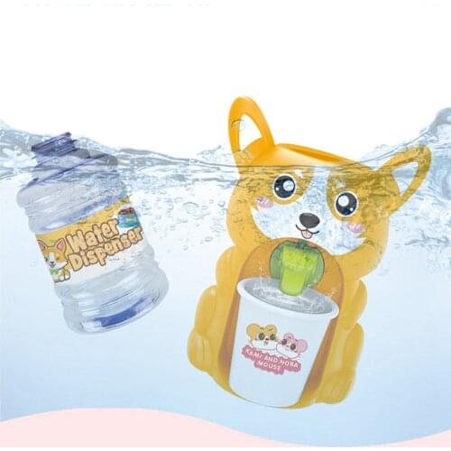 Electric Water Dispenser Toy Drinking Fountain Play Scene Model Educational Play Gifts for Girls Boys Toddlers Kids Dollhouse