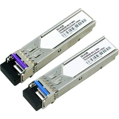 J9142B/J9143B 1000BASE-BX-D/U SFP BiDi TX1310/RX1490nm 10km (Compatible with HP)