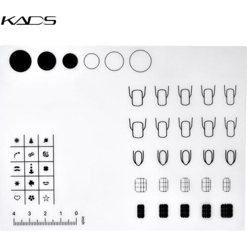 KADS Nail Art Stamping Mat Silicone Mat For Stamping Decals Nail Stamping Reverse Mat Magic Workshop Nail Art Tools