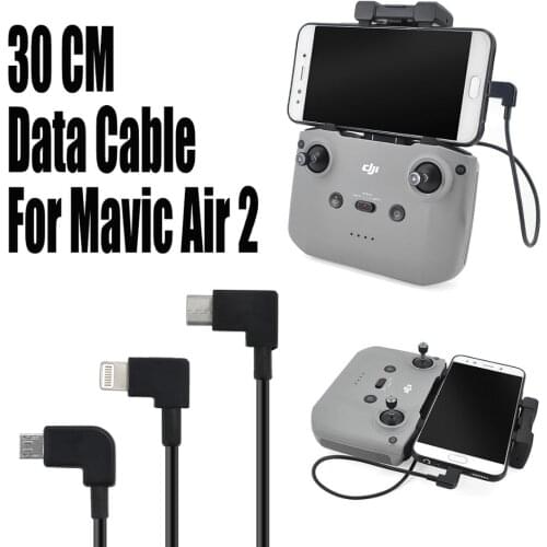 30CM DJI Mavic Air 2 Controller Micro USB Type-c IOS Android OTG Data Cable For DJI Mavic Air 2 Phone Table 30CM Data Cable