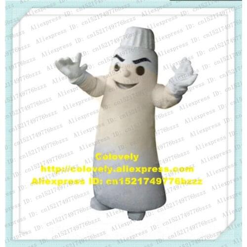 Pretty White Toothpaste Dentifrice Dental Cream Unguent Ointment Salve Mascot Costume Small Globe Nose Curve Mouth No.7189 FS