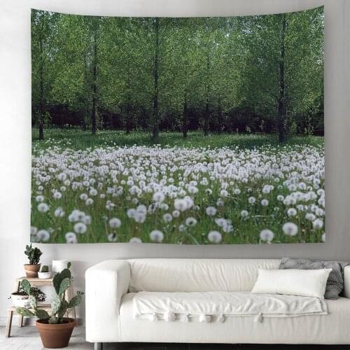 Beauty landscape Forest tapestry flowers high definition printing large tapestry Wall Hanging Printed home decoration tapestry