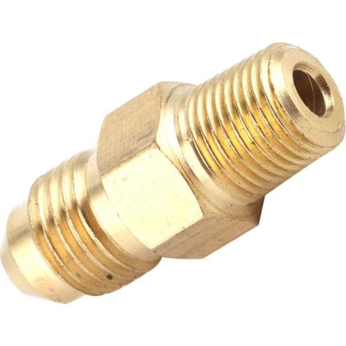 Brass Oil Gas Fitting Coupler Straight AN4 Male to 1/8in Male NPT Adaptor Connector auto accessories