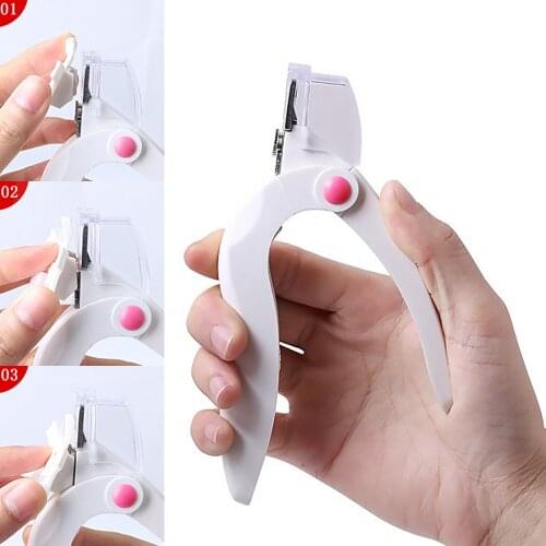 White Nail Clipper Fake Trimmer Manicure Clamp Special Type U Word Tools Cut Clipper False Nail Tips Edge Cutters Manicure Tools