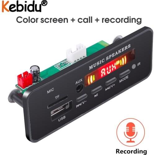 MP3 Module WMA MP3 Decoder Board 12V Wireless Bluetooth Audio Module USB TF Radio With Romote Control For Car