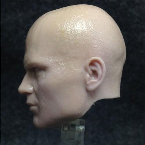 Un-painted 1/6 Scale Male Figure Accessory FPS Hitman Timothy Olyphant Head Sculpt Carving Model For 12'' Body
