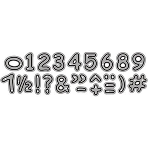 2021 New Number Letter Metal Cutting Dies Stencil DIY Scrapbooking Album Paper Card Mold