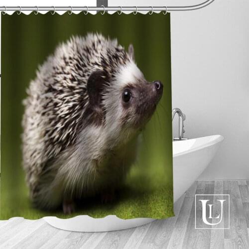 New arrival Custom Hedgehog Shower Curtain bathroom beautiful decor Shower Curtain Waterproof for yourself