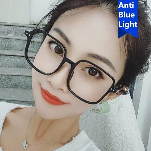 Oversized Clear Lens 2020 Retro Vintage Women Eye Glasses Frames Clear Lens Optical oval frame glass transparent Lunette Eyewear