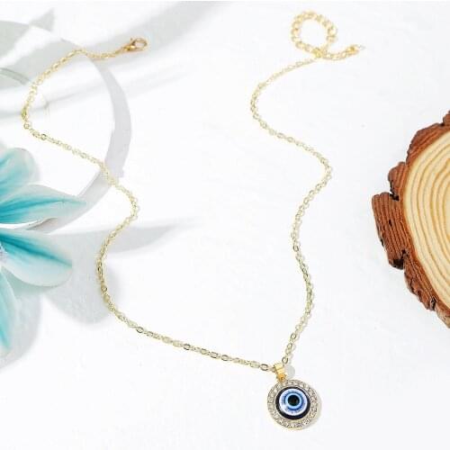 Blue Evil Eye Pendants Necklace For Women Men Turkey Evil Eyes Lucky Necklace Choker Jewelry Accessories