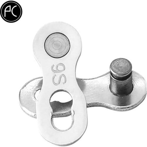 PCycling Bicycle Chain Plating Speed Magic Buckle Mountain Bike Quick Release Buckle Carbon Steel Chain Riding Accessories