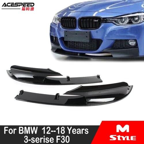 Bumper Front Lip for BMW F30 3 Series M Style 2012-2018 Front Bumper Cover Only for Sports Version
