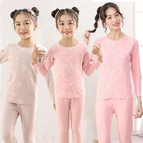 Pajama Sets for Mother Daughter Cartoon Sleepwear Baby Boys Long Sleeved Homewear Family Matching OUtfit Winter New Kids Costume