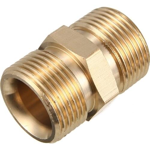 M22/14mm To Male Adaptor Pressure Power Washer Pump Hose Outlet Adaptor Brass Garden Water Connectors
