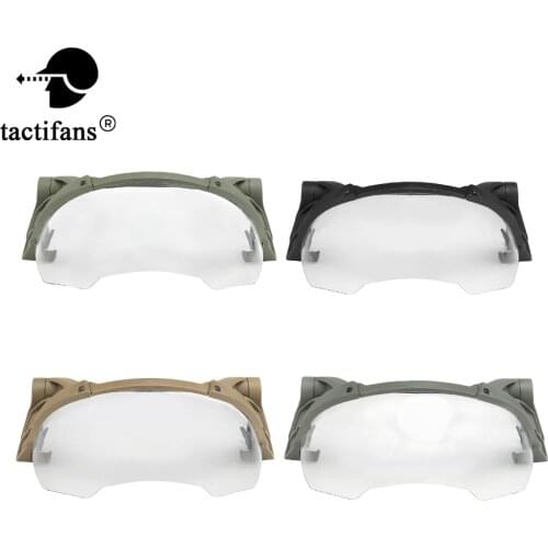 FAST Helmet Tactical Goggle Visor Anti-fog Interchangeable PC Lens Flip Up For FAST LE High Cut Helmets Paintball Accessories