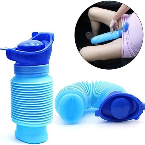 Toilet Telescopic Potty Reuseable Emergency Urinal Portable Male Female Pee Bottle Outdoor Travel Camping Car For Adult 750ml