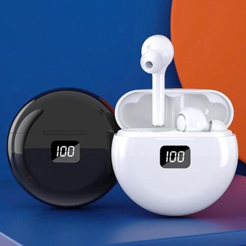 TW13 Bluetooth V5.0 Wireless in-Ear Headset with Microphone Stereo LED Display Earbuds LED Display Sport Wireless Headsets
