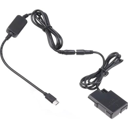 Type-C USB to EN-EL14 Dummy Battery Adapter Cable for Nikon D3100 D3200 D3400 D3500 D5100 D5200 D5300 D5400